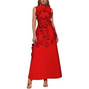 Amina Glam Womens Maxi Dress